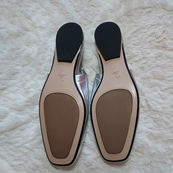 Naturalizer 27Edit Women's Silver Leather Slingback Shoes Sz 9.5 - Picture 7 of 8